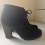 Mango Black Suede Ankle Boots Image 4
