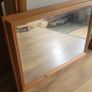 Vintage Solid Nordic Pine Bevelled Wall Mirror Image 2