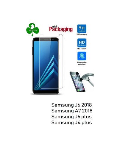 Premium Tempered Glass For Samsung Galaxy A7 2018/ J6 2018/  J6 plus/ J4 plus Screen Protector Film Guard