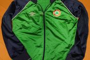 RARE Ireland FAI Retro Umbro Football Jacket 1990 Original LOI