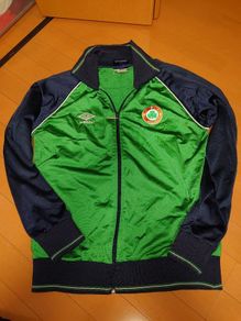 RARE Ireland FAI Retro Umbro Football Jacket 1990 Original LOI