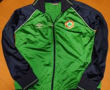 RARE Ireland FAI Retro Umbro Football Jacket 1990 Original LOI