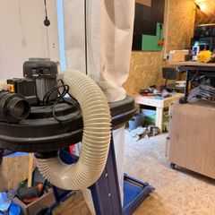 KATSU Tools 550W Wood Chip Dust Extractor 65L, Portable Workshop Dust Collector with Heavy Duty Bag, 2900RPM Suction System for Woodworking, Sawdust & Chip Removal