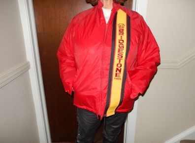 Vintage American Bridgestone Motorcycle/Tires Pit Jacket