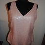 Together V-neck pink sequin top size UK14 EU40/42 Postage included Image 2
