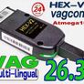 NEWEST Upgrade 26.3 VAG Tool  VAG COM HEX V2 ATMEGA Cable Autocom Diagnostic Cable Multi-Language OBD2 Scanner HEX V2 VCDS TOOL Image 10