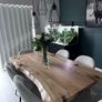 Solid Oak Live Edge Dining Table 171cm Image 4