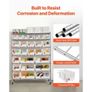 26 Organizer Bins, Bin Rack Storage Steel Wire Shelving System with Wheels, Mobile Tool Organizer for Garage, Warehouse, Office, Restaurant, Classroom, Kitchen Image 6