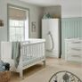 Baby Cot Bed Heaton White Mamas and Papas from baby to 7 years old kid Image 5