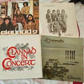 Clannad 4 x LPs, 3 have inserts, Dulaman is GF, Irish folk