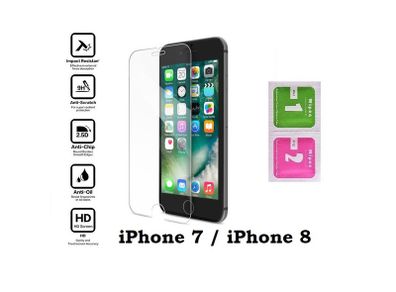 For iPhone 7 / iPhone 8 - Premium Tempered Glass Screen Cover Protector - FHT04IPTG
