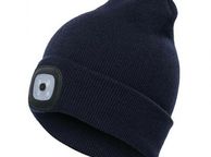 main image for ad Dark Blue Beanie Hat with LED Light
