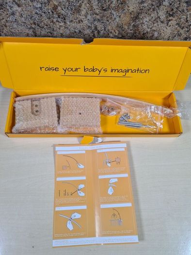 Livonir Wooden Baby Mobile Holder Cot Attachment Extra High Brand New