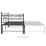 Pull-out Sofa Bed Frame Black Metal 90x200 cm Image 8