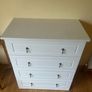 White 4 Door Chest of Drawers Image 2