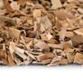Shaggy Rug Genuine Leather 190x280 cm Tan Image 3