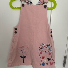 Mothercare pink dress with a cat for a girl, 116cm, 5-6 years