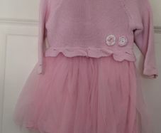 Girls Pink Dress 3-6mths