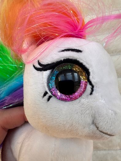 TY Beanie Boo Starr The White Pony approx. 16 cm. Plush Please see photos