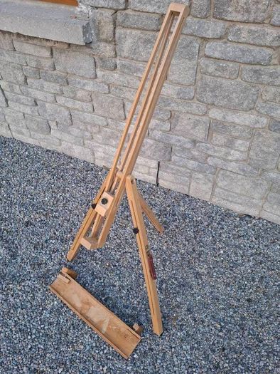 Set of 3 Quality Wooden Art Easels (Studio, Field & Tabletop)
