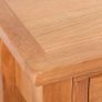 Console Table with 2 Drawers 83x30x73 cm Solid Oak Wood Image 3