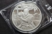 Fiji  2022  Ancient Warriors Samurai 1 oz Silver coin Sealed