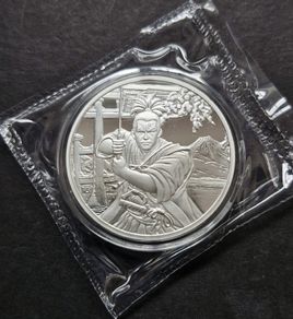 Fiji  2022  Ancient Warriors Samurai 1 oz Silver coin Sealed