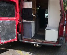 Camper Van on logbook tested on text and  solar panel