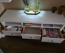 IKEA Hermes Hardwood Unit - White