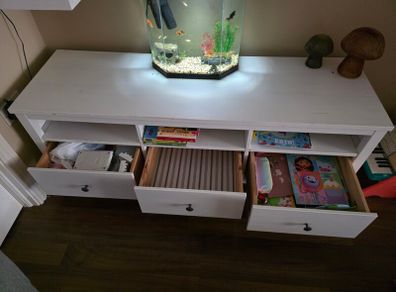 IKEA Hermes Hardwood Unit - White