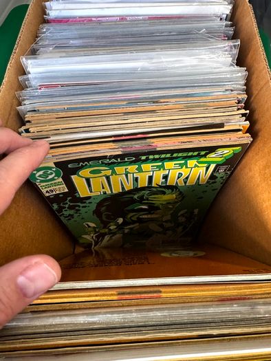 DC Long Comic Box w 250 comics for Sale