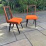 6 Wooden Midcentury Dining Chairs Image 4