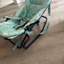 Mothercare Baby Bouncer Rocker - Light Blue Animal Print Image 2