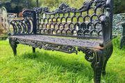 Bench Cast Iron Horse Shoe Large Black CH-R-742-B