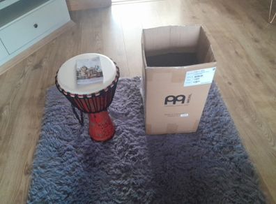 African style Djembe Medium pharoah script