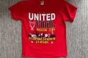 Manchester United Champions League final tee shirt Moscow 2008
