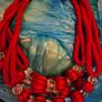 Brand New Paris Red Cable Ball & Bead Curtain Tie Backs Image 7