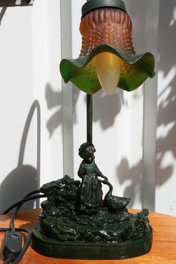 Vintage Table Lamp - 17"