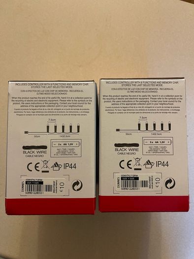 LED Xmas lights (x2)