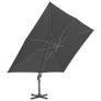 Outdoor Umbrella with Portable Base Anthracite Image 6