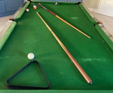 Slate steel pool table