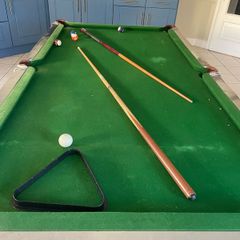 Slate steel pool table