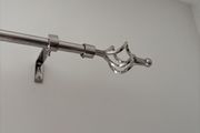 Chrome Silver Curtain Rail