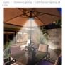 garden bench parasol lights that connect to your parasol garden umbrella and woks on batteries Image 2
