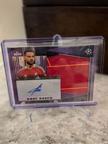 Topps Deco 2025 Cody Gakpo Auto /50 Match Worn Patch Liverpool