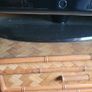 Vintage Rattan and Wood TV Media Stand Unit on Castor Wheels Image 3