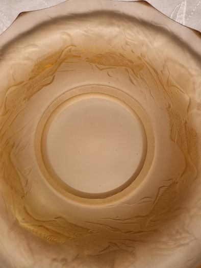 Art Deco Glass Rose Bowl