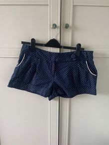Navy dotted shorts