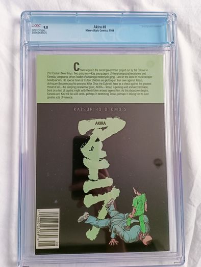 Akira Issue 8 CGC 9.8 Certified Graded Comic Framed DC Marvel