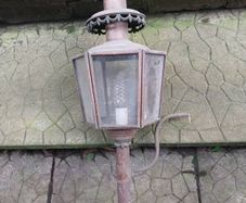 Old Carriage Lamp with Eagle surmount
